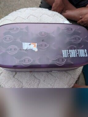 Hot Shot Tools Purple Hair Rollers & Storage Case
